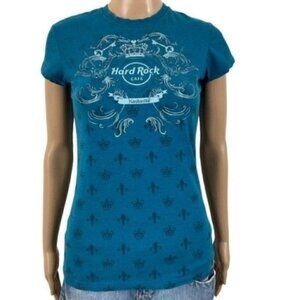 Hard Rock Cafe Nashville Distressed Short Sleeve T-shirt Size Small